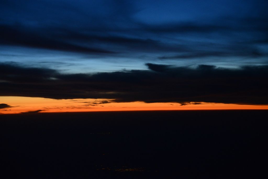 10 The Final Light Of Sunset From Airplane After Taking Off From Aeroparque Internacional Jorge Newbery Airport Buenos Aires